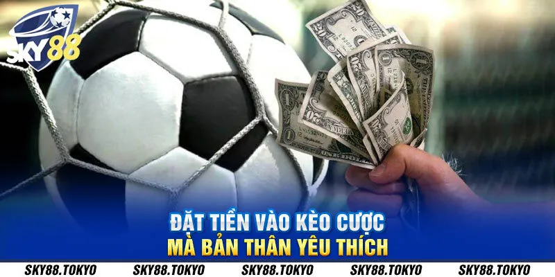 Đặt tiền vào kèo cược mà bản thân yêu thích